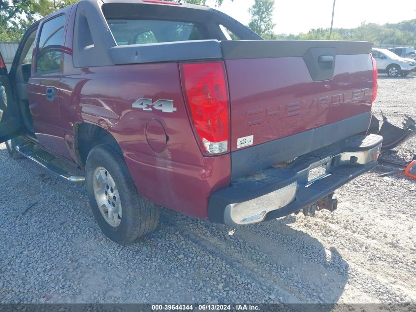 2005 Chevrolet Avalanche 1500 Ls VIN: 3GNEK12ZX5G282210 Lot: 39644344