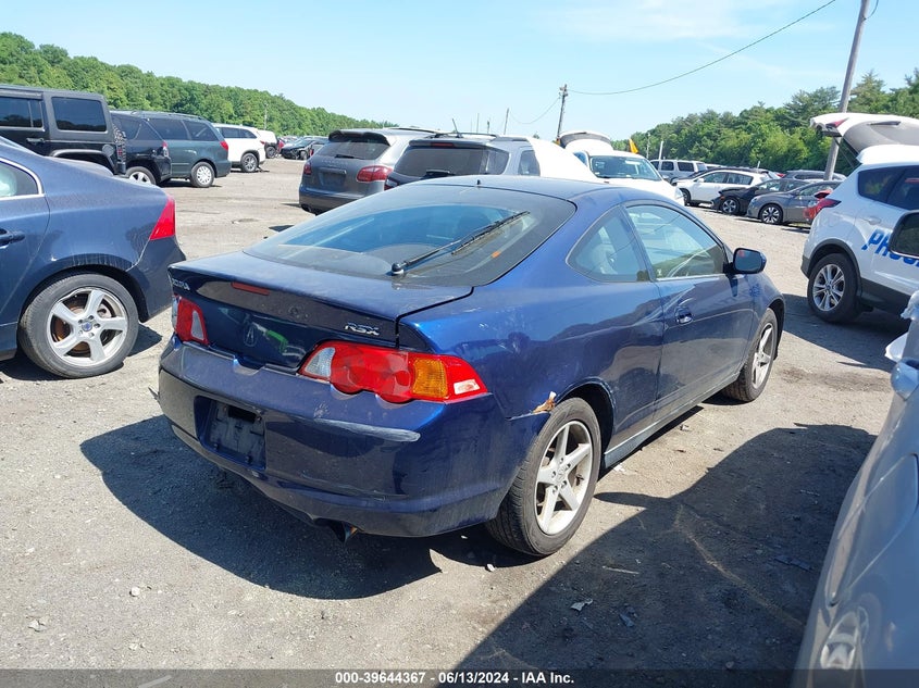 2004 Acura Rsx VIN: JH4DC54884S016509 Lot: 39644367
