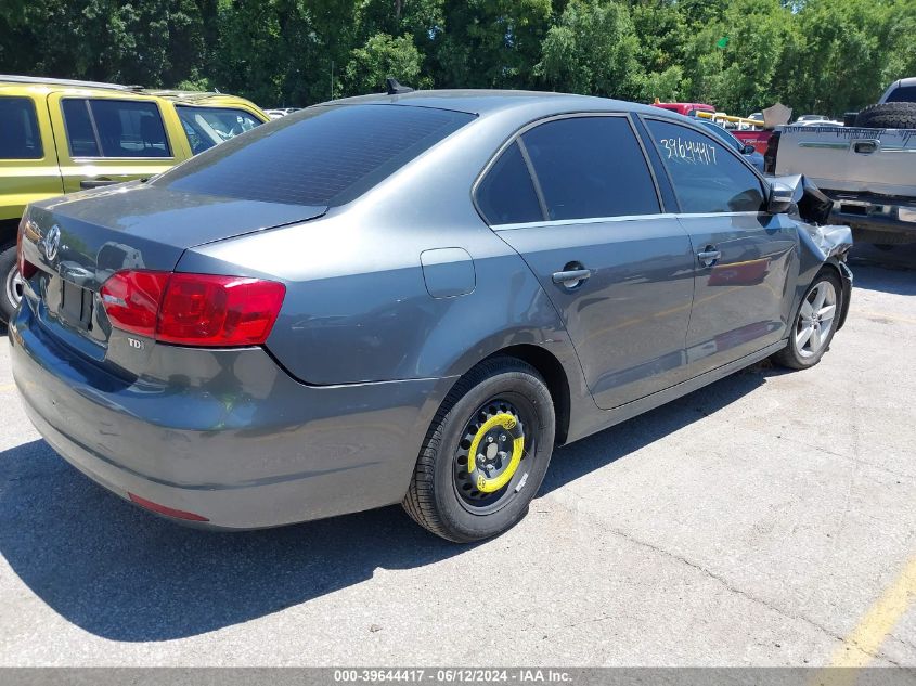 2014 Volkswagen Jetta 2.0L Tdi VIN: 3VWLL7AJ4EM389702 Lot: 39644417