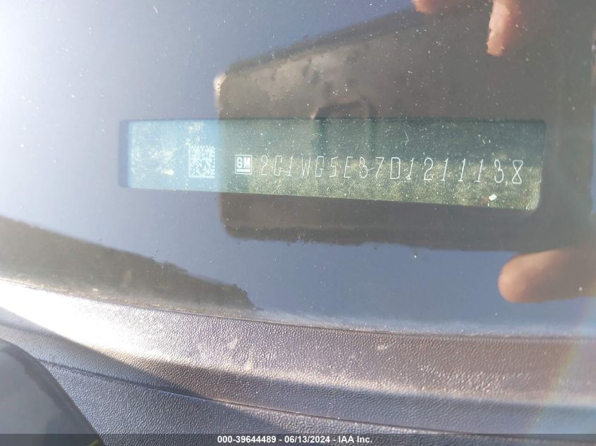 2013 Chevrolet Impala Lt VIN: 2G1WG5E37D1211138 Lot: 39644489