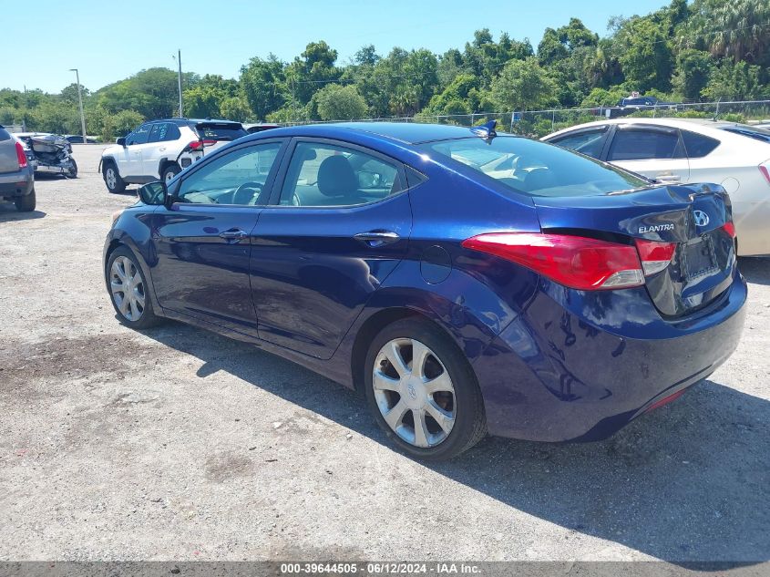 2012 Hyundai Elantra Limited VIN: 5NPDH4AE5CH093214 Lot: 39644505