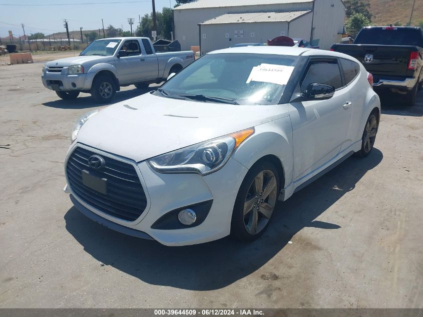 2015 Hyundai Veloster Turbo VIN: KMHTC6AE6FU228129 Lot: 39644509