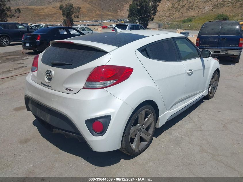 2015 Hyundai Veloster Turbo VIN: KMHTC6AE6FU228129 Lot: 39644509