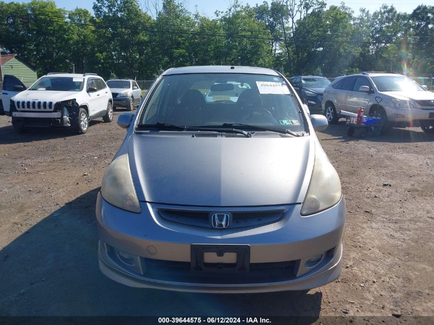 2008 Honda Fit Sport VIN: JHMGD38608S021703 Lot: 39644575