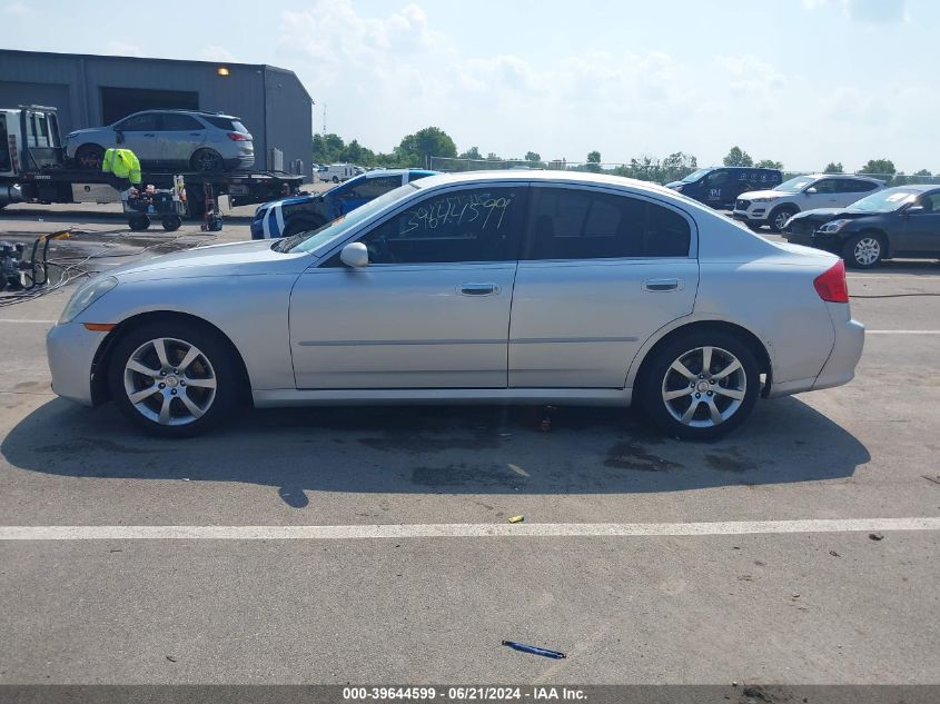 2006 Infiniti G35 VIN: JNKCV51E36M511988 Lot: 39644599