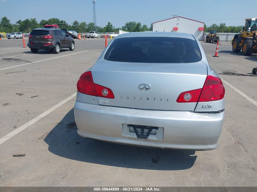 2006 Infiniti G35 VIN: JNKCV51E36M511988 Lot: 39644599