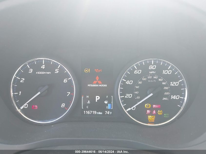 2019 Mitsubishi Outlander Se VIN: JA4AD3A36KZ017381 Lot: 39644616