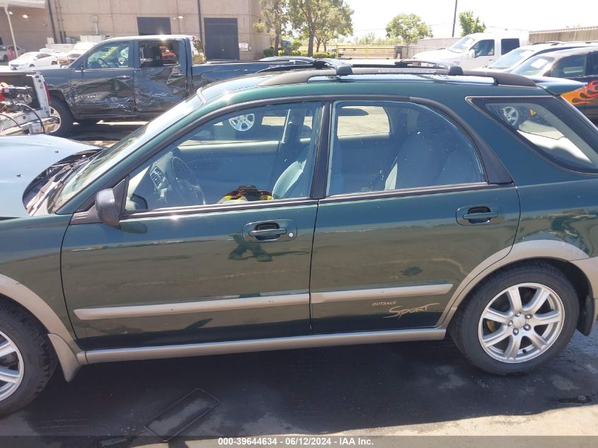 2005 Subaru Impreza Outback Sport Base W/Special Edition VIN: JF1GG68515H805386 Lot: 39644634