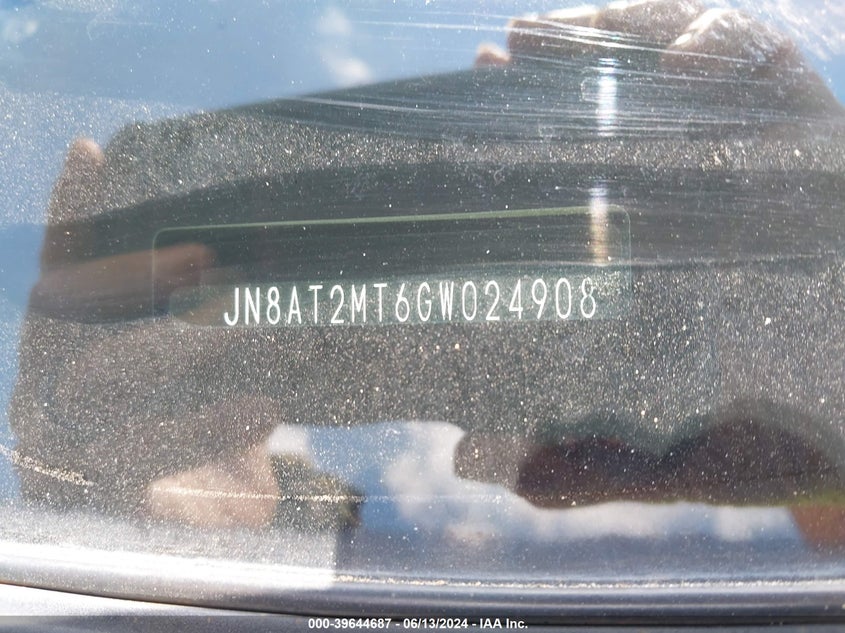 2016 Nissan Rogue S VIN: JN8AT2MT6GW024908 Lot: 39644687