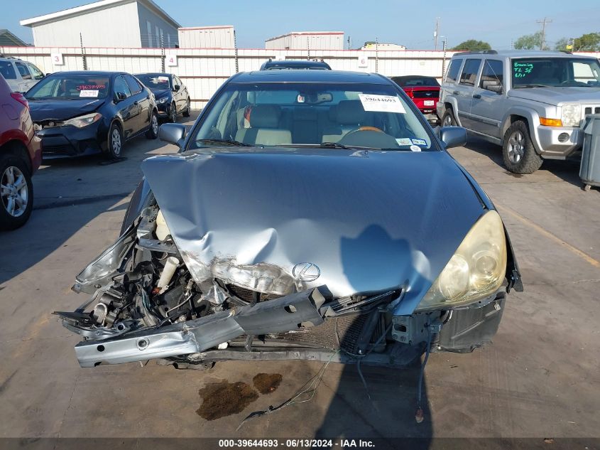 2005 Lexus Es 330 VIN: JTHBA30G655062841 Lot: 39644693