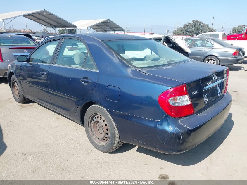 2003 Toyota Camry Le VIN: JTDBE32KX30154746 Lot: 39644741