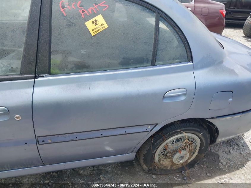 2003 Kia Rio VIN: KNADC125936207492 Lot: 39644743