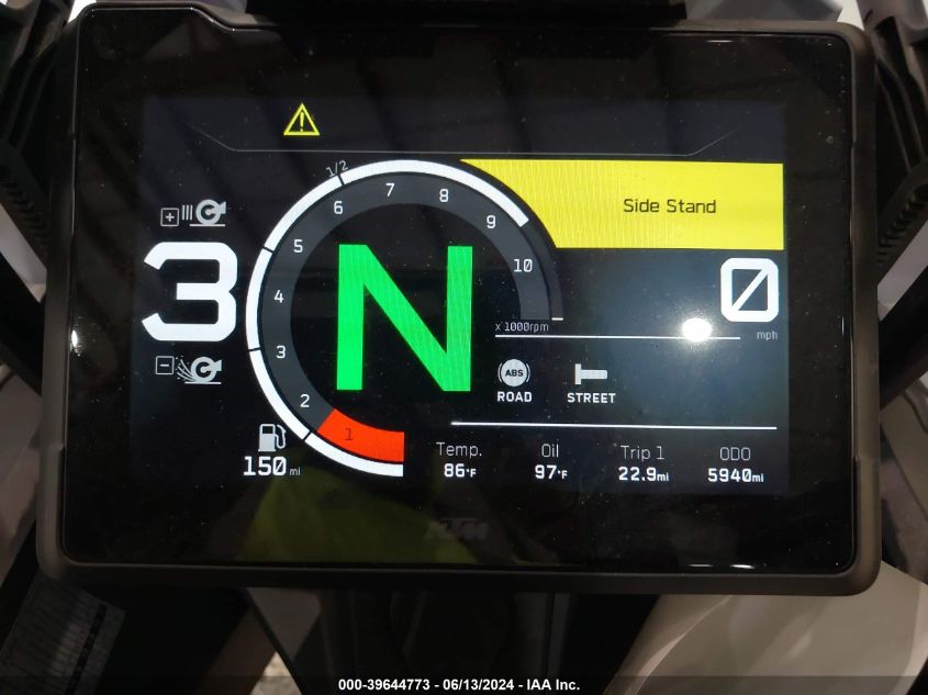 2022 Ktm 1290 Super Adventure R VIN: VBKV59409NM951642 Lot: 39644773