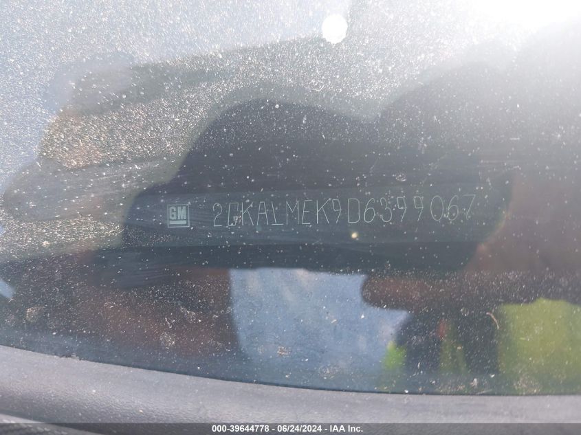 2013 GMC Terrain Sle-1 VIN: 2GKALMEK9D6399067 Lot: 39644778