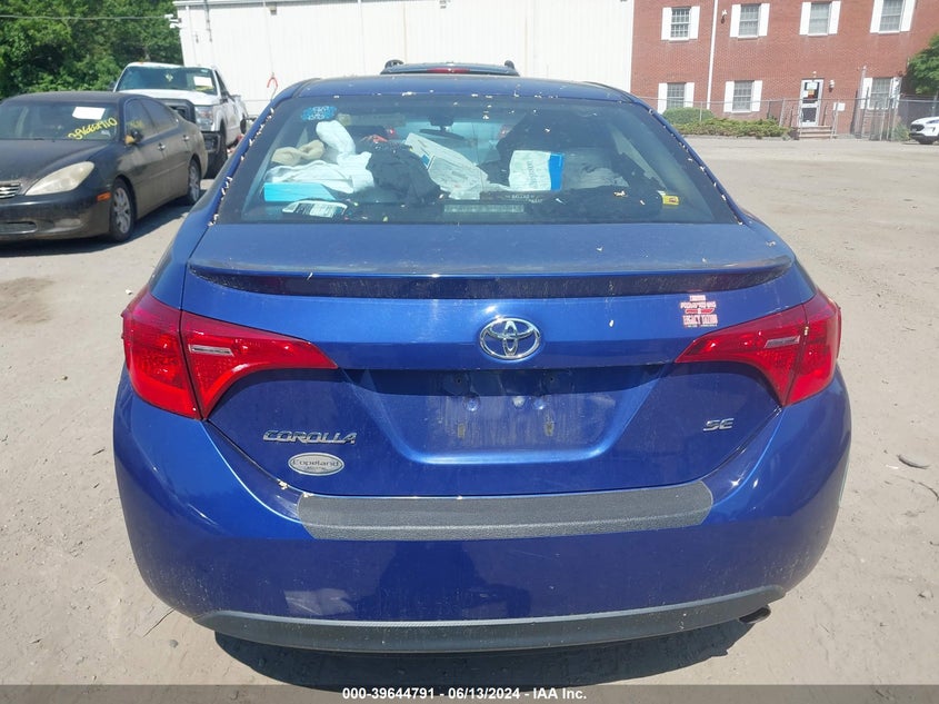 2017 Toyota Corolla Se VIN: 2T1BURHE7HC752006 Lot: 39644791