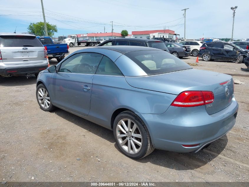 2012 Volkswagen Eos Komfort VIN: WVWBW7AH1CV003386 Lot: 39644851