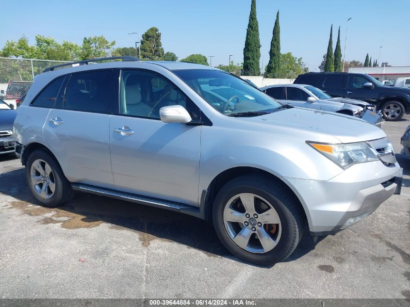 2008 Acura Mdx Sport Package VIN: 2HNYD28858H500511 Lot: 39644884