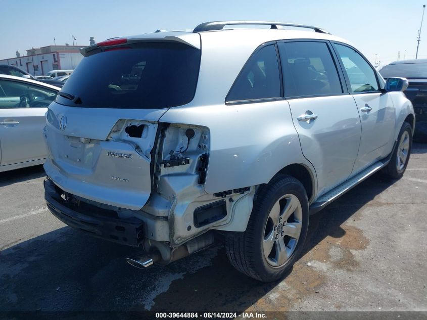 2008 Acura Mdx Sport Package VIN: 2HNYD28858H500511 Lot: 39644884