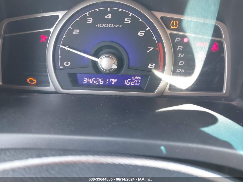 2008 Honda Civic Lx VIN: 1HGFA16518L005204 Lot: 39644885