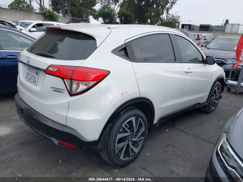 2020 Honda Hr-V Awd Sport VIN: 3CZRU6H18LM731251 Lot: 39644917