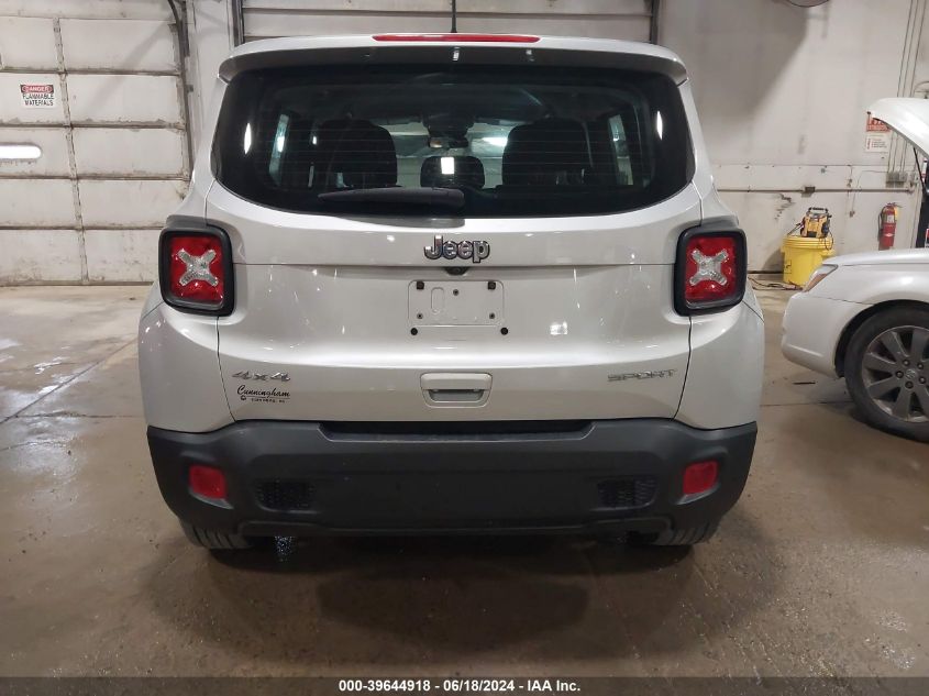 2019 Jeep Renegade Sport 4X4 VIN: ZACNJBAB2KPK56231 Lot: 39644918