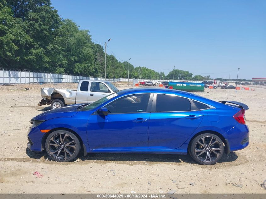 2019 Honda Civic Sport VIN: 2HGFC2F81KH603615 Lot: 39644929