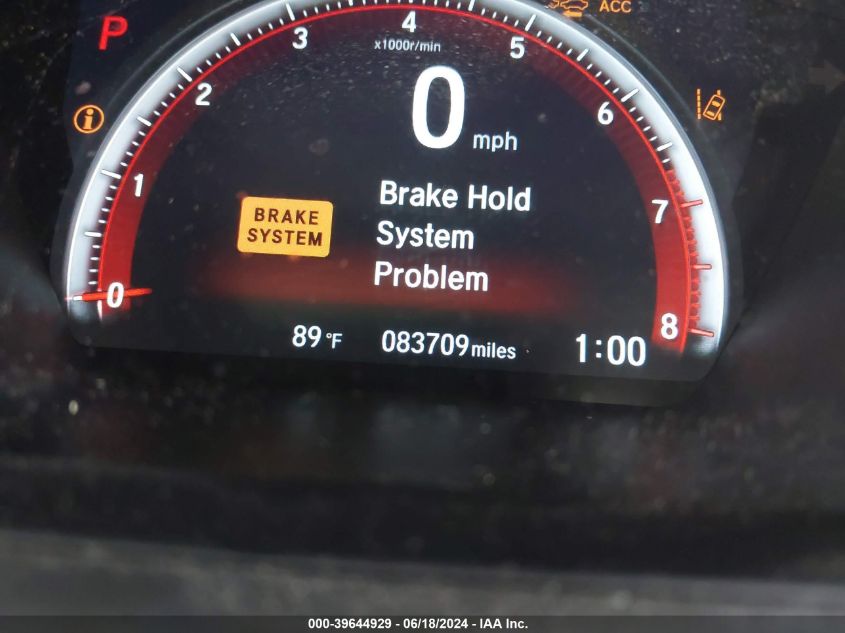 2019 Honda Civic Sport VIN: 2HGFC2F81KH603615 Lot: 39644929