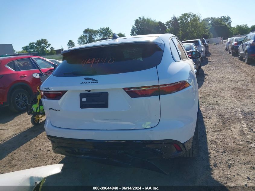 2022 Jaguar F-Pace S P250 Awd Automatic VIN: SADCJ2EX4NA698386 Lot: 39644940