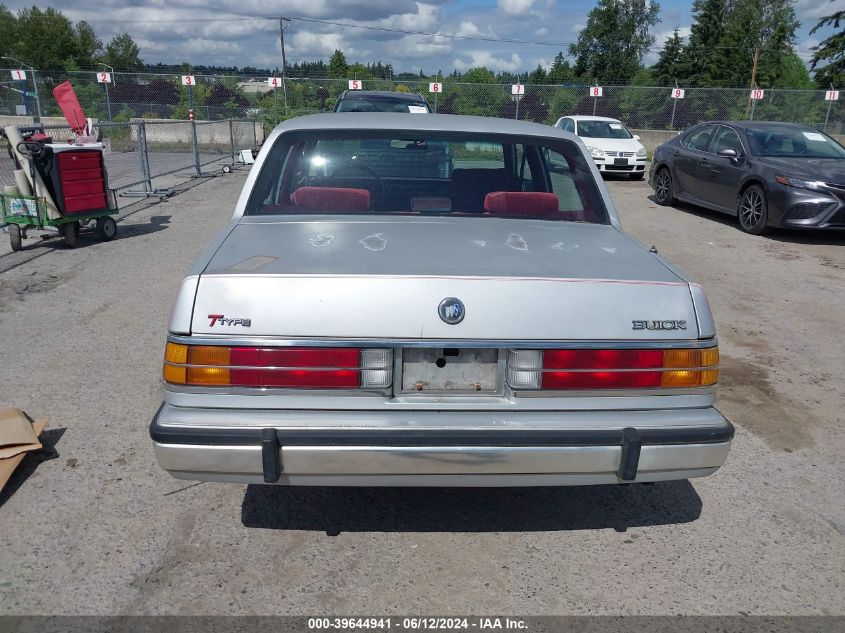 1990 Buick Electra T-Type VIN: 1G4CF54C6L1622822 Lot: 39644941