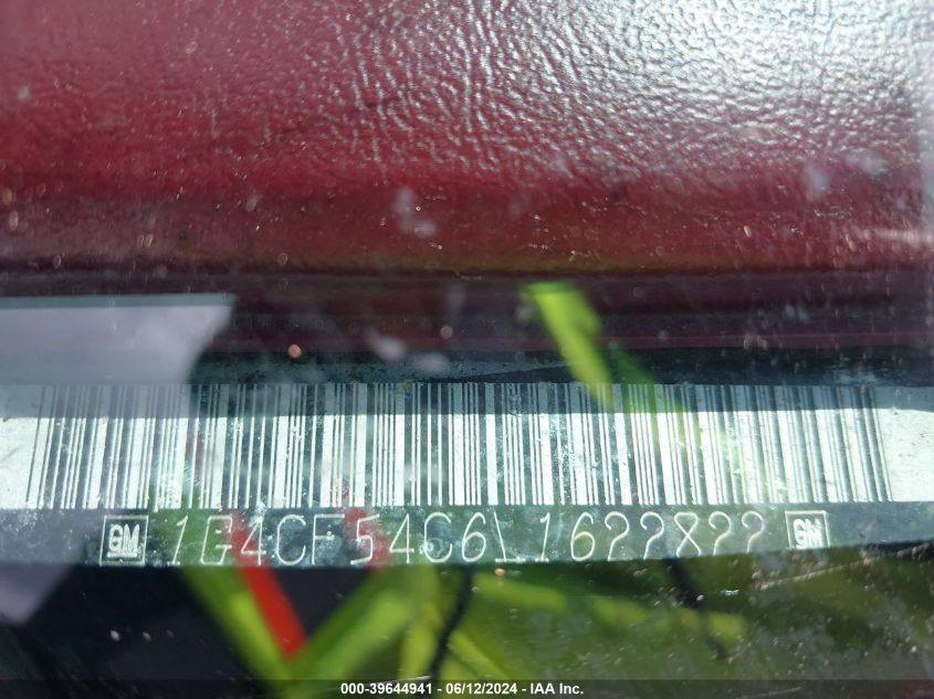 1990 Buick Electra T-Type VIN: 1G4CF54C6L1622822 Lot: 39644941