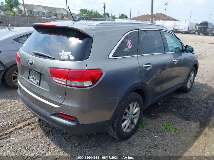 VIN 5XYPGDA53GG141225 2016 KIA Sorento, 3.3L Lx no.4