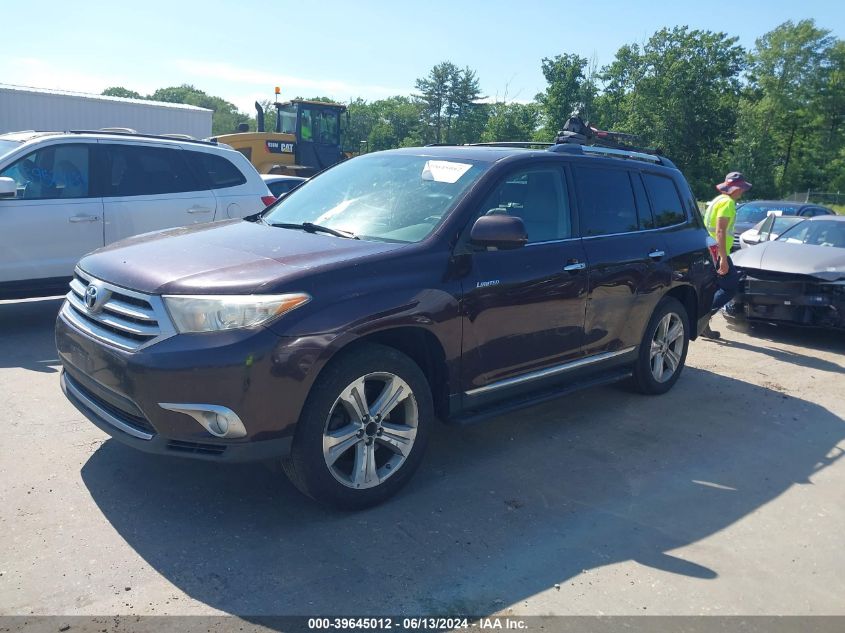 2013 Toyota Highlander Limited V6 VIN: 5TDDK3EH4DS179707 Lot: 39645012