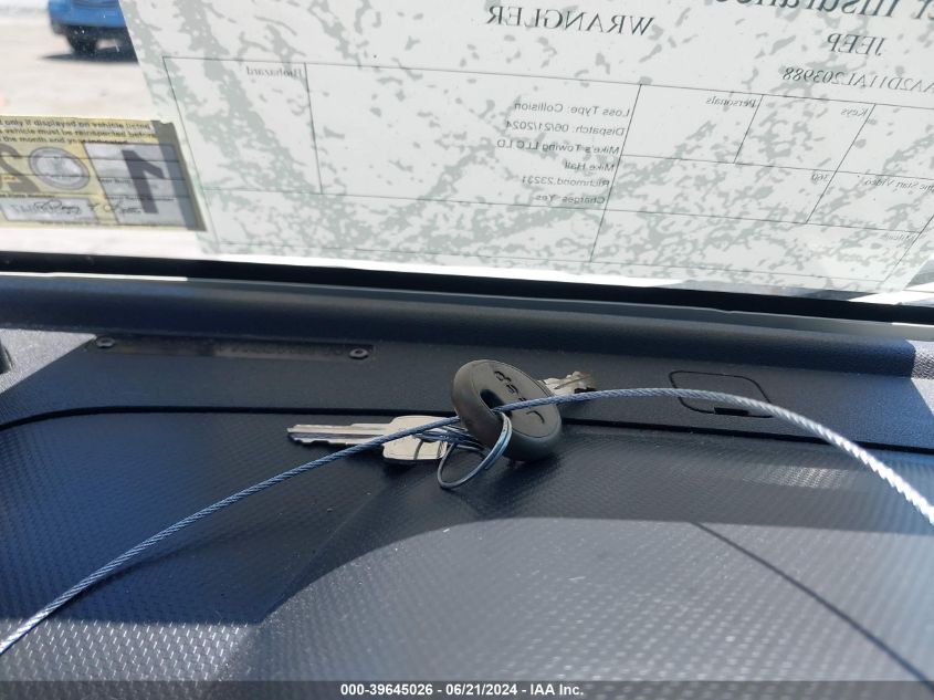 2010 Jeep Wrangler Sport VIN: 1J4AA2D11AL203988 Lot: 39645026