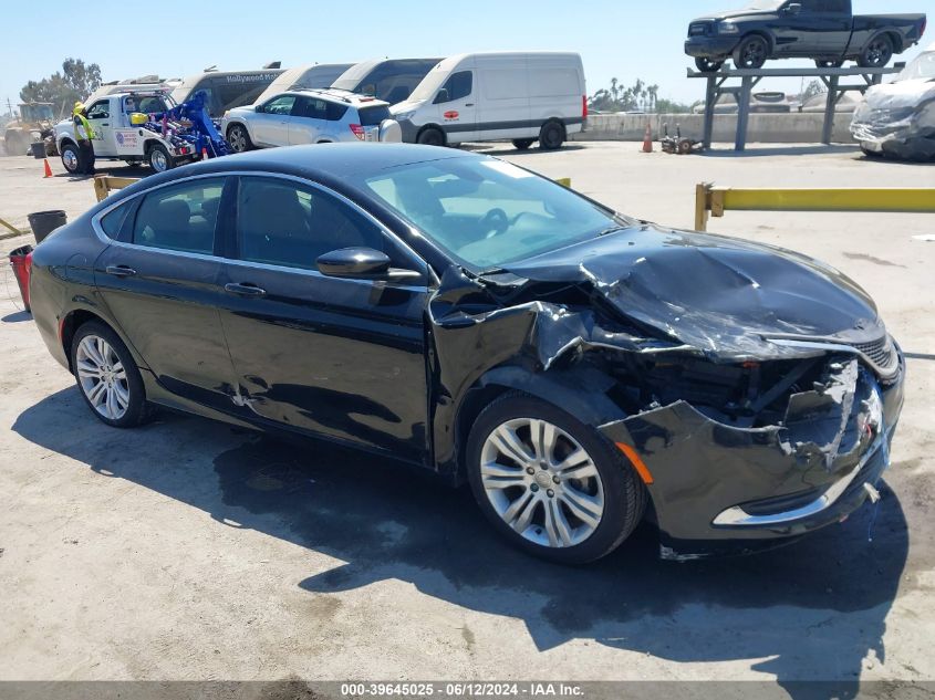 2015 Chrysler 200 Limited VIN: 1C3CCCAB9FN531848 Lot: 39645025