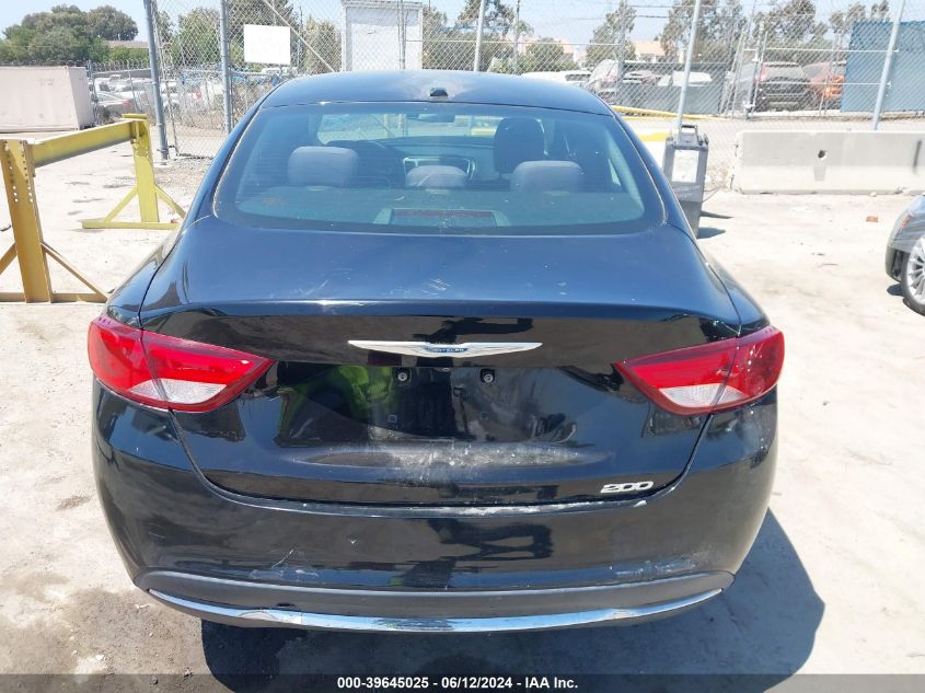 2015 Chrysler 200 Limited VIN: 1C3CCCAB9FN531848 Lot: 39645025