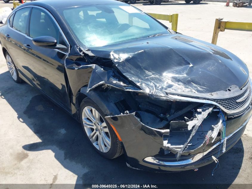 2015 Chrysler 200 Limited VIN: 1C3CCCAB9FN531848 Lot: 39645025