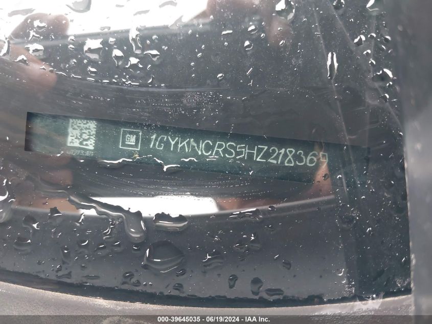 2017 Cadillac Xt5 Premium Luxury VIN: 1GYKNCRS5HZ218369 Lot: 39645035