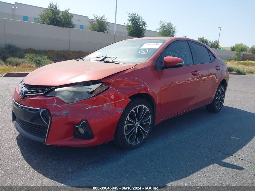 2015 Toyota Corolla S Plus VIN: 5YFBURHE7FP357921 Lot: 39645045