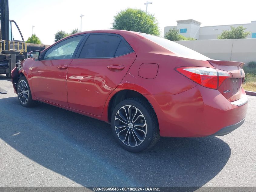 2015 Toyota Corolla S Plus VIN: 5YFBURHE7FP357921 Lot: 39645045