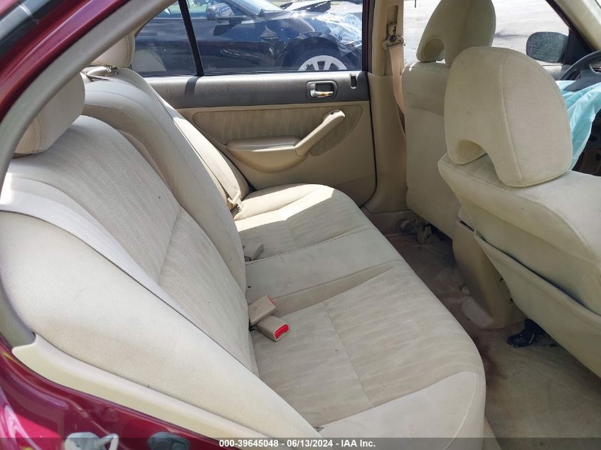 2003 Honda Civic Lx VIN: 2HGES16683H569388 Lot: 39645048