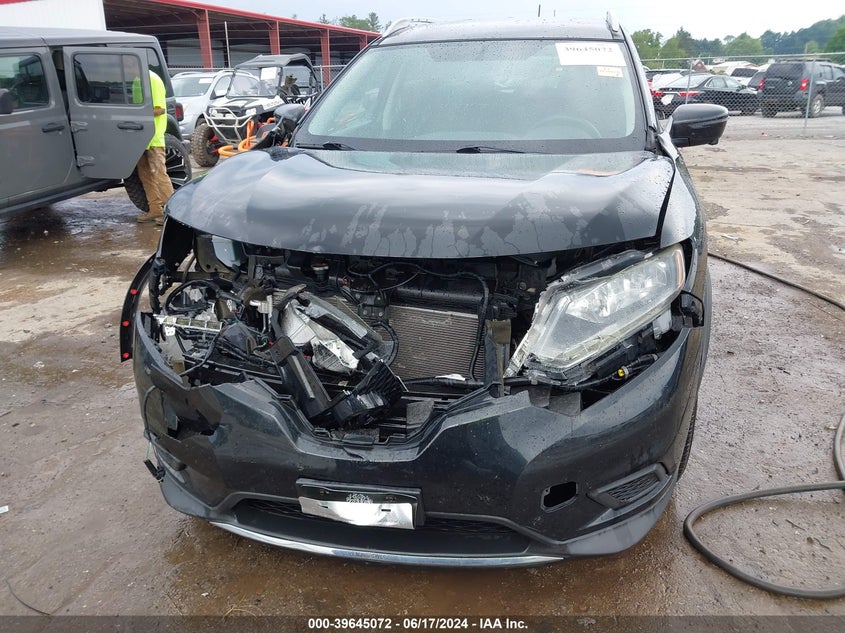 2016 Nissan Rogue Sv VIN: 5N1AT2MV7GC841055 Lot: 39645072