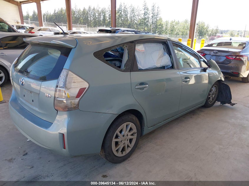 2014 Toyota Prius V Two VIN: JTDZN3EU4E3321003 Lot: 39645134