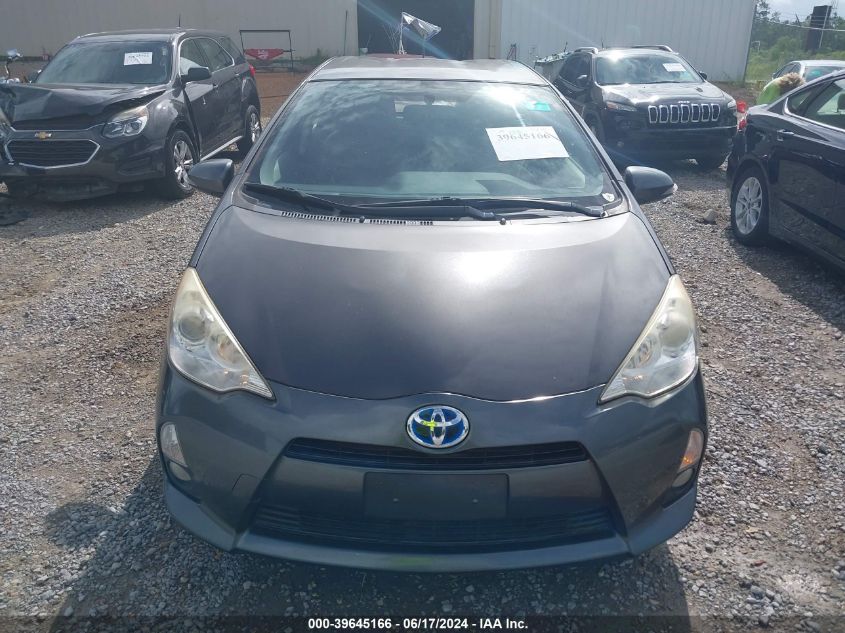 2014 Toyota Prius C Four VIN: JTDKDTB36E1061974 Lot: 39645166