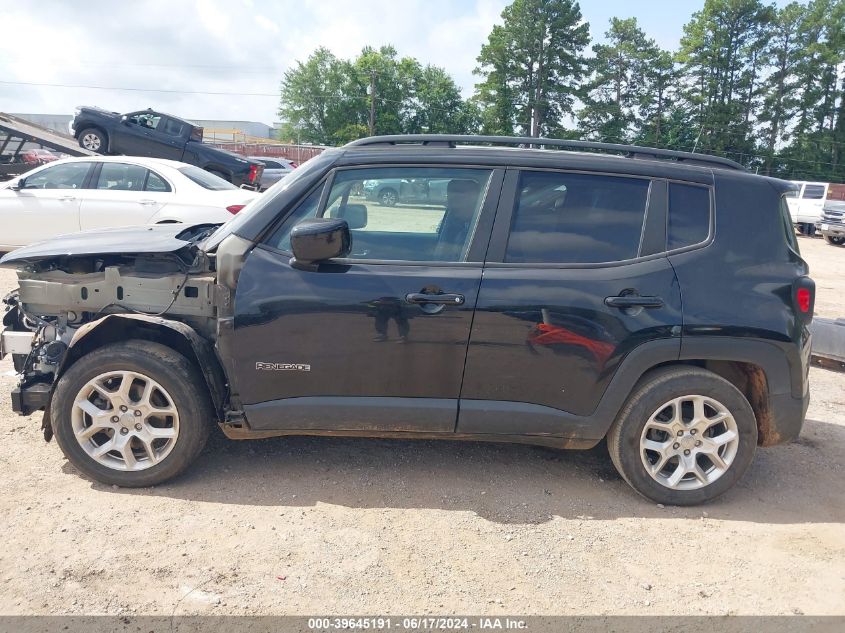 2018 Jeep Renegade Latitude Fwd VIN: ZACCJABB0JPH70404 Lot: 39645191