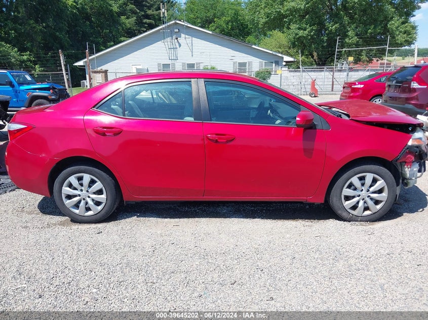 2015 Toyota Corolla Le VIN: 5YFBURHE3FP210589 Lot: 39645202