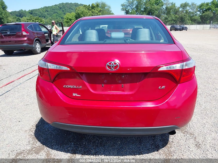 2015 Toyota Corolla Le VIN: 5YFBURHE3FP210589 Lot: 39645202