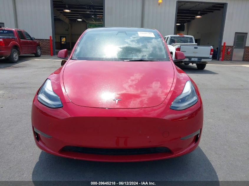 2021 Tesla Model Y Performance Dual Motor All-Wheel Drive VIN: 5YJYGDEF3MF274738 Lot: 39645218