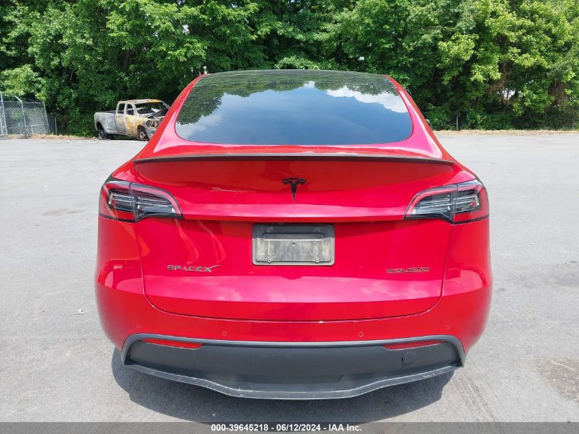 2021 Tesla Model Y Performance Dual Motor All-Wheel Drive VIN: 5YJYGDEF3MF274738 Lot: 39645218