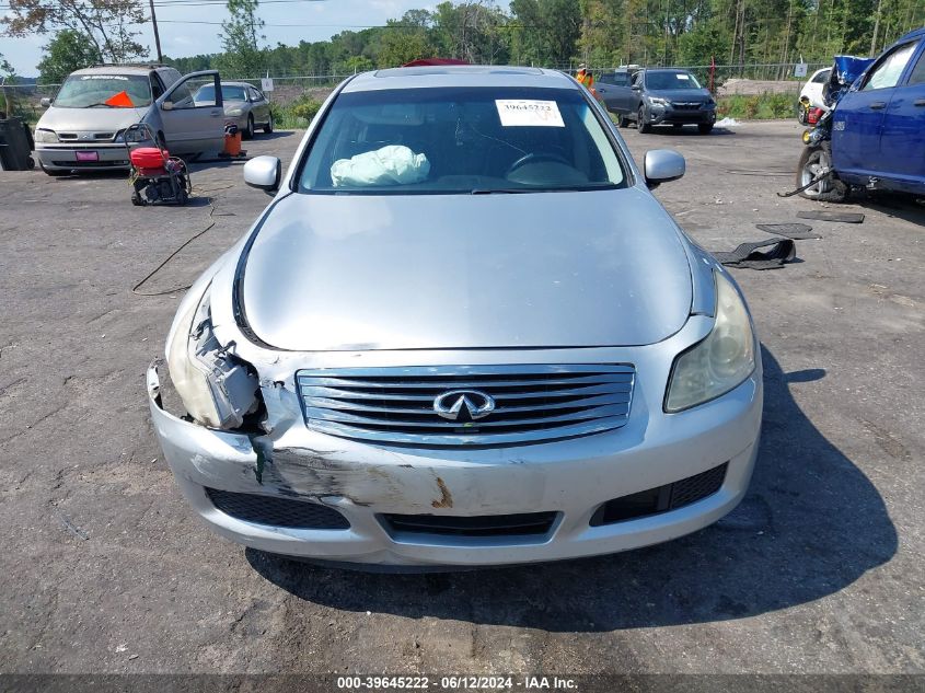 2007 Infiniti G35X VIN: JNKBV61F97M806713 Lot: 39645222