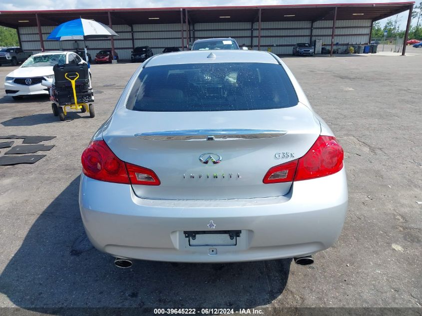 2007 Infiniti G35X VIN: JNKBV61F97M806713 Lot: 39645222